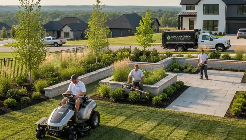 Professional landscaping service in Nashville, TN for residential lawn care and yard maintenance