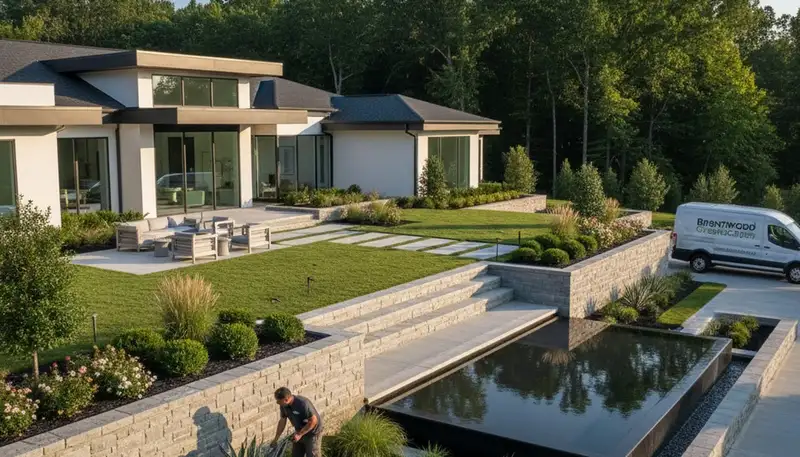 Landscaping team provides lawn care and yard maintenance in Nashville, TN