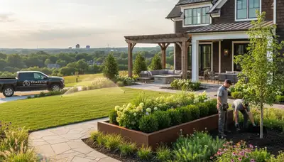 Nashville TN landscaping team providing professional lawn care and outdoor maintenance services