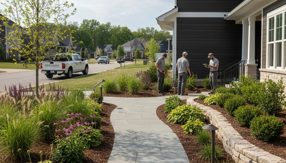 Professional landscaping service in Nashville, TN for residential lawn care and yard maintenance