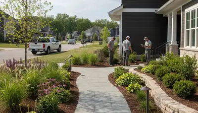 Professional landscaping service in Nashville, TN for residential lawn care and yard maintenance