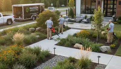 Nashville, TN landscaping team providing professional lawn care and yard maintenance services
