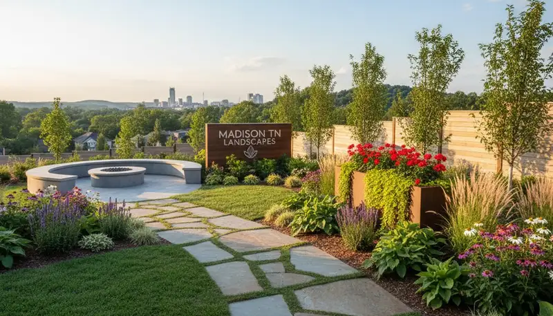 Nashville, TN landscaping team providing professional lawn care and yard maintenance services