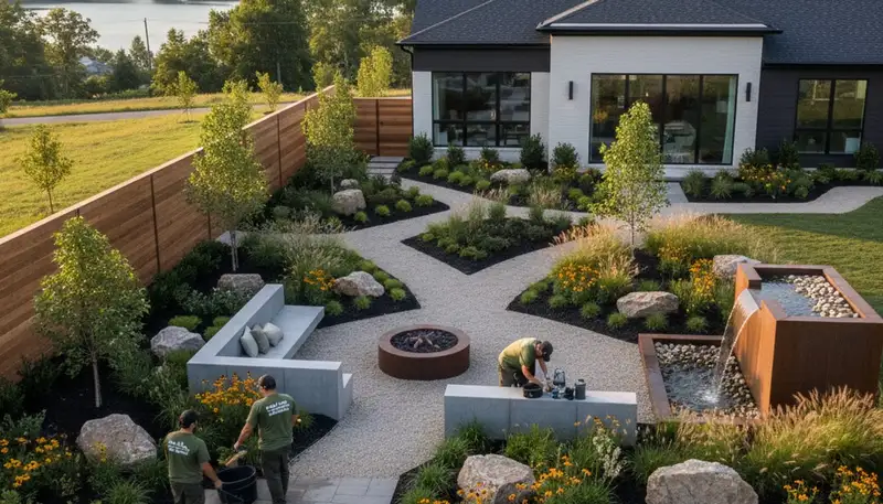 Professional landscaping service in Nashville, TN for lawn care and yard maintenance